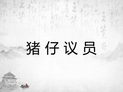 猪仔议员 猪仔议员