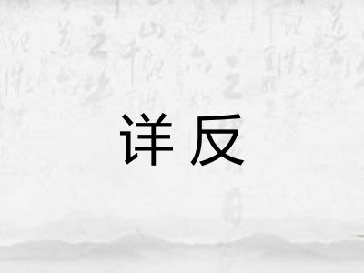 详反