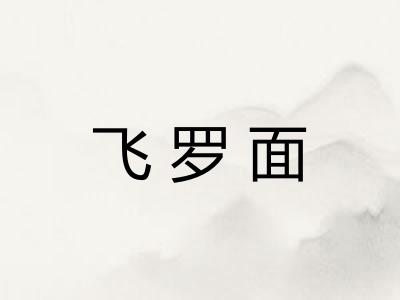 飞罗面