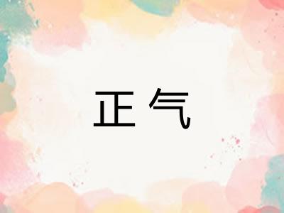 正气 正气