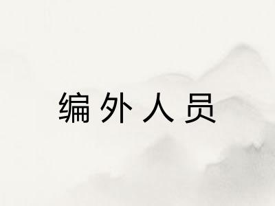 编外人员