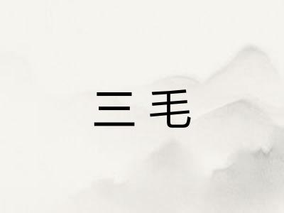 三毛 三毛