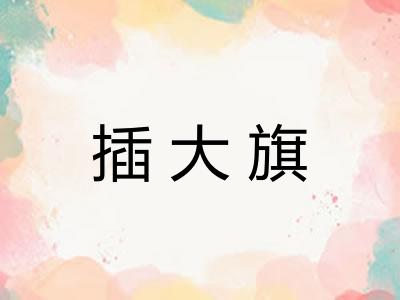 插大旗 插大旗