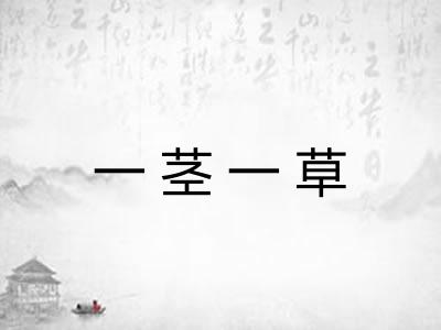 一茎一草 一茎一草