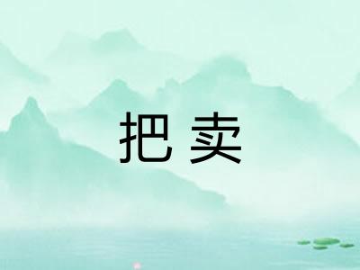 把卖