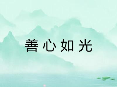 善心如光