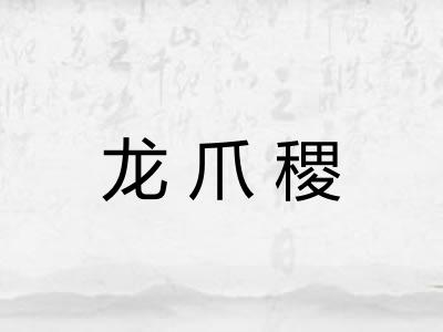 龙爪稷 龙爪稷