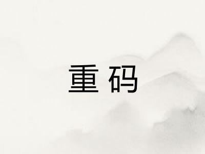 重码