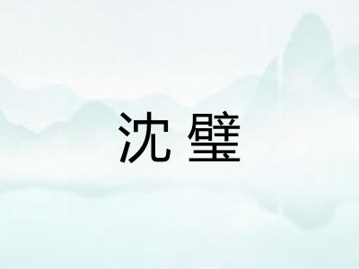 沈璧