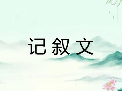 记叙文 记叙文