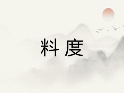 料度 料度