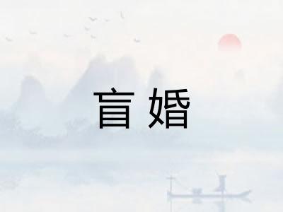 盲婚