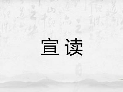 宣读