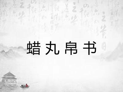 蜡丸帛书 蜡丸帛书