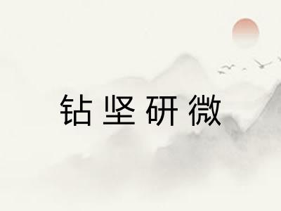 钻坚研微