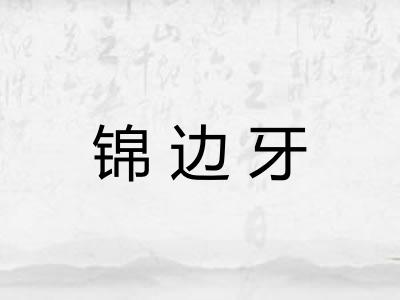 锦边牙 锦边牙