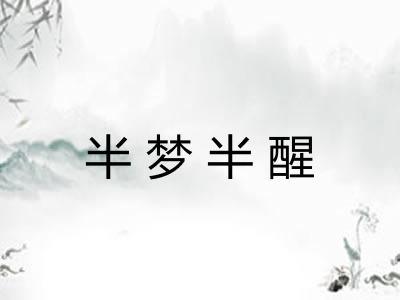 半梦半醒