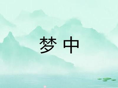 梦中 梦中