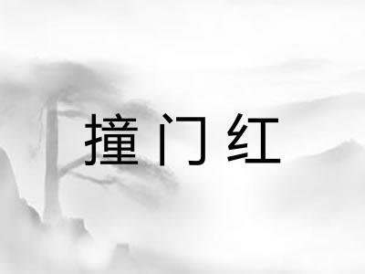 撞门红