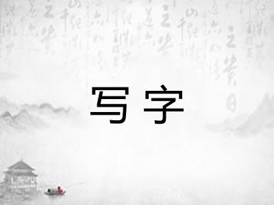 写字