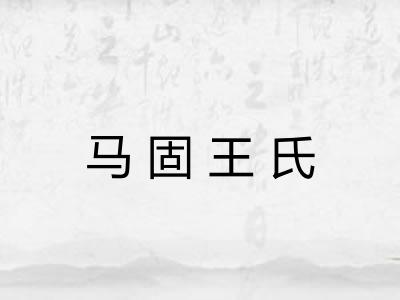 马固王氏