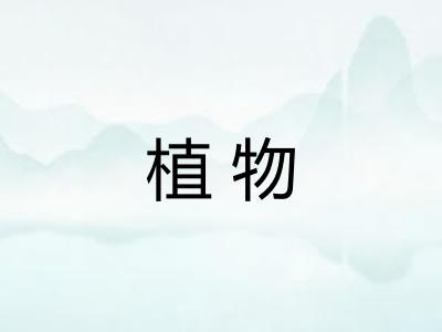 植物 植物
