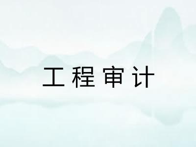 工程审计