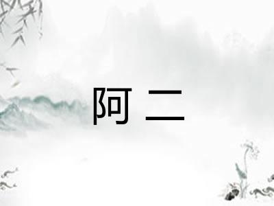阿二