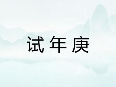 试年庚