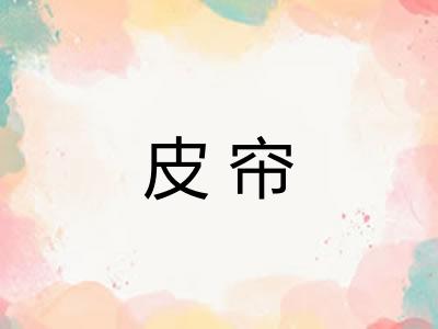皮帘