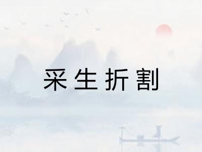 采生折割 采生折割