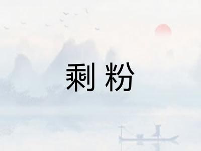 剩粉
