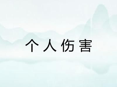 个人伤害