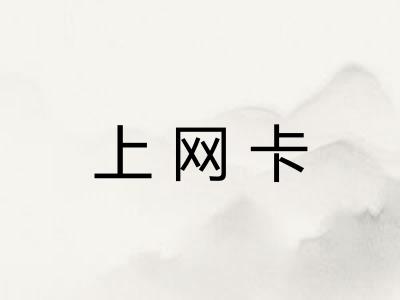 上网卡