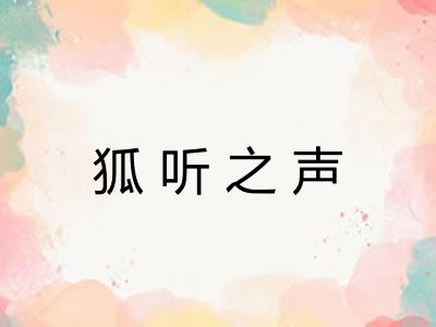 狐听之声