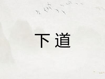 下道