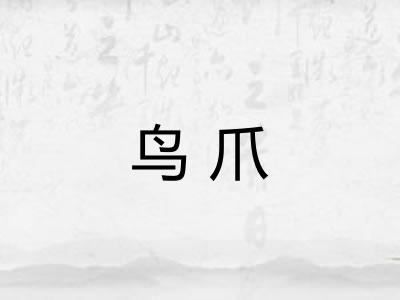 鸟爪