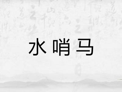 水哨马