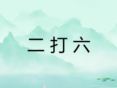 二打六