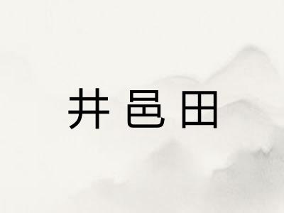 井邑田 井邑田