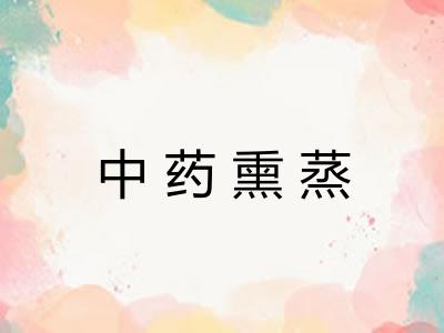 中药熏蒸 中药熏蒸