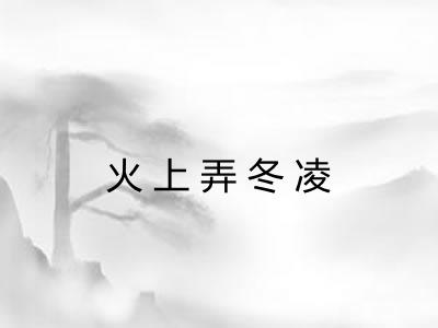 火上弄冬凌