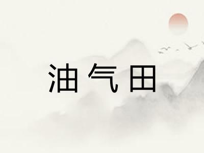 油气田 油气田