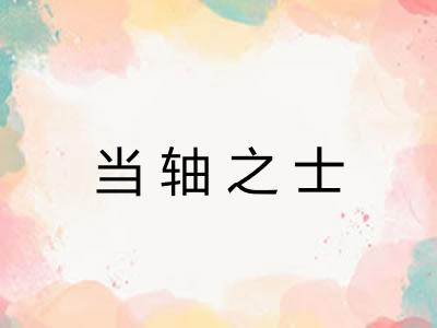 当轴之士