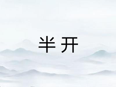 半开