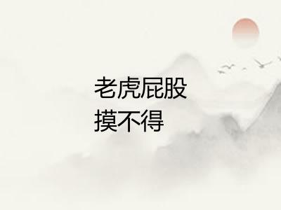 老虎屁股摸不得