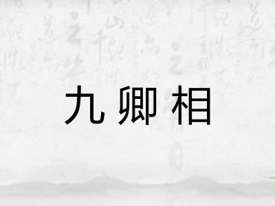 九卿相