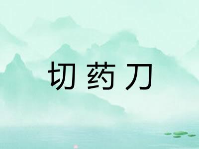 切药刀