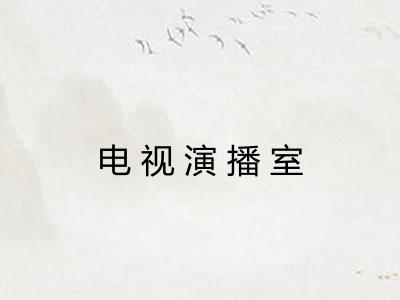 电视演播室