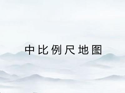 中比例尺地图